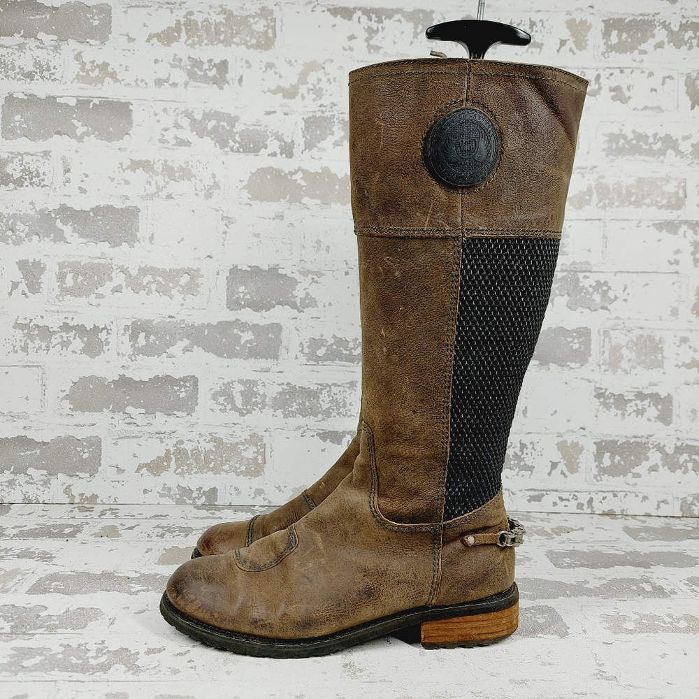 Von Dutch Brown and Black Heeled Boots